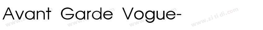 Avant Garde Vogue字体转换